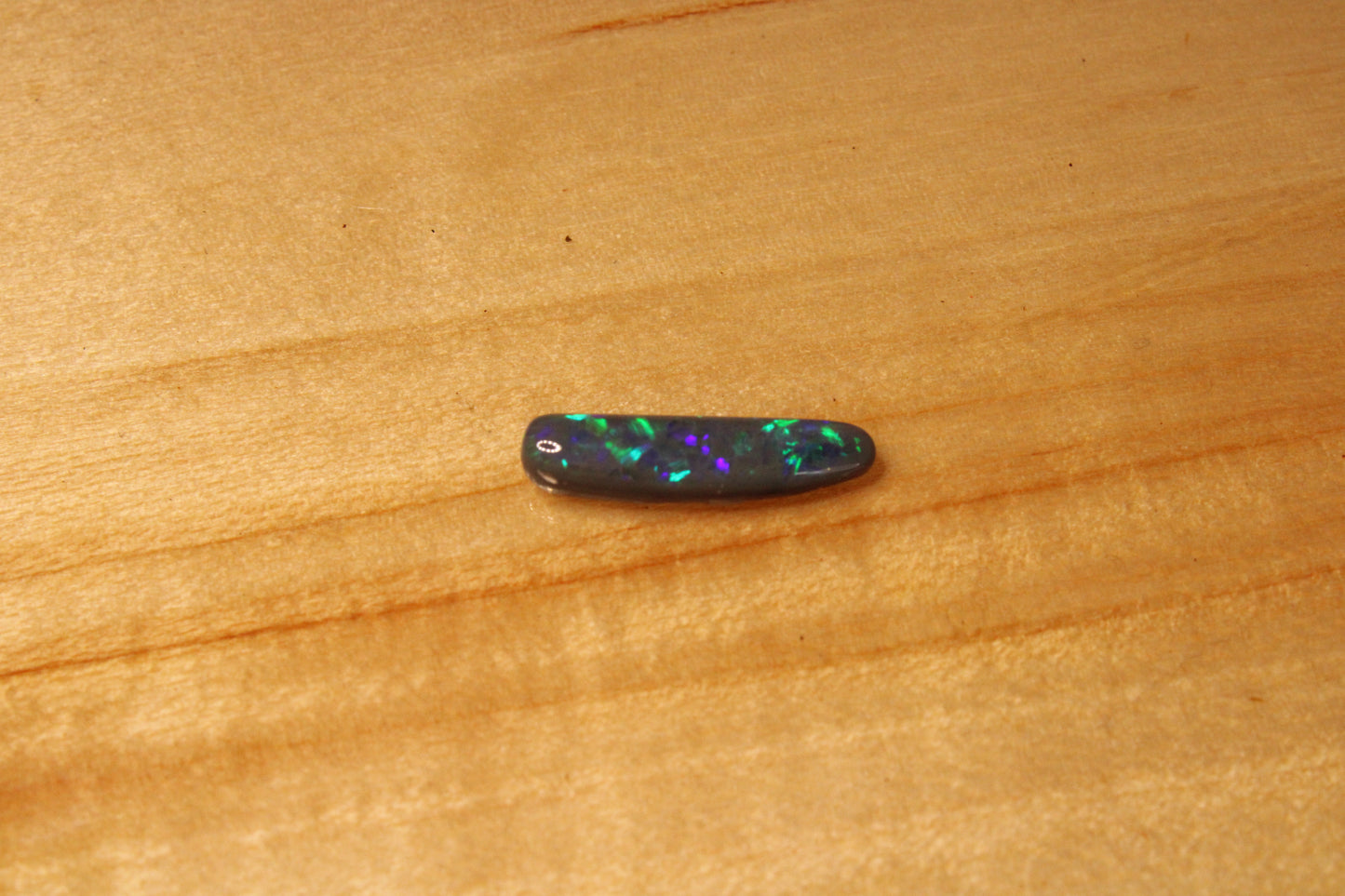 Lightning Ridge Dark Opal Freeform Pipe cut