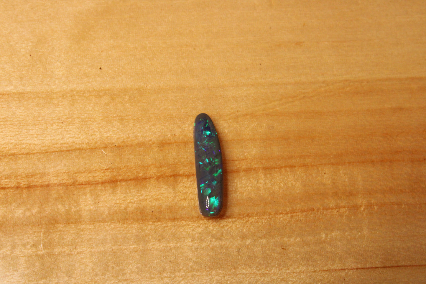 Lightning Ridge Dark Opal Freeform Pipe cut