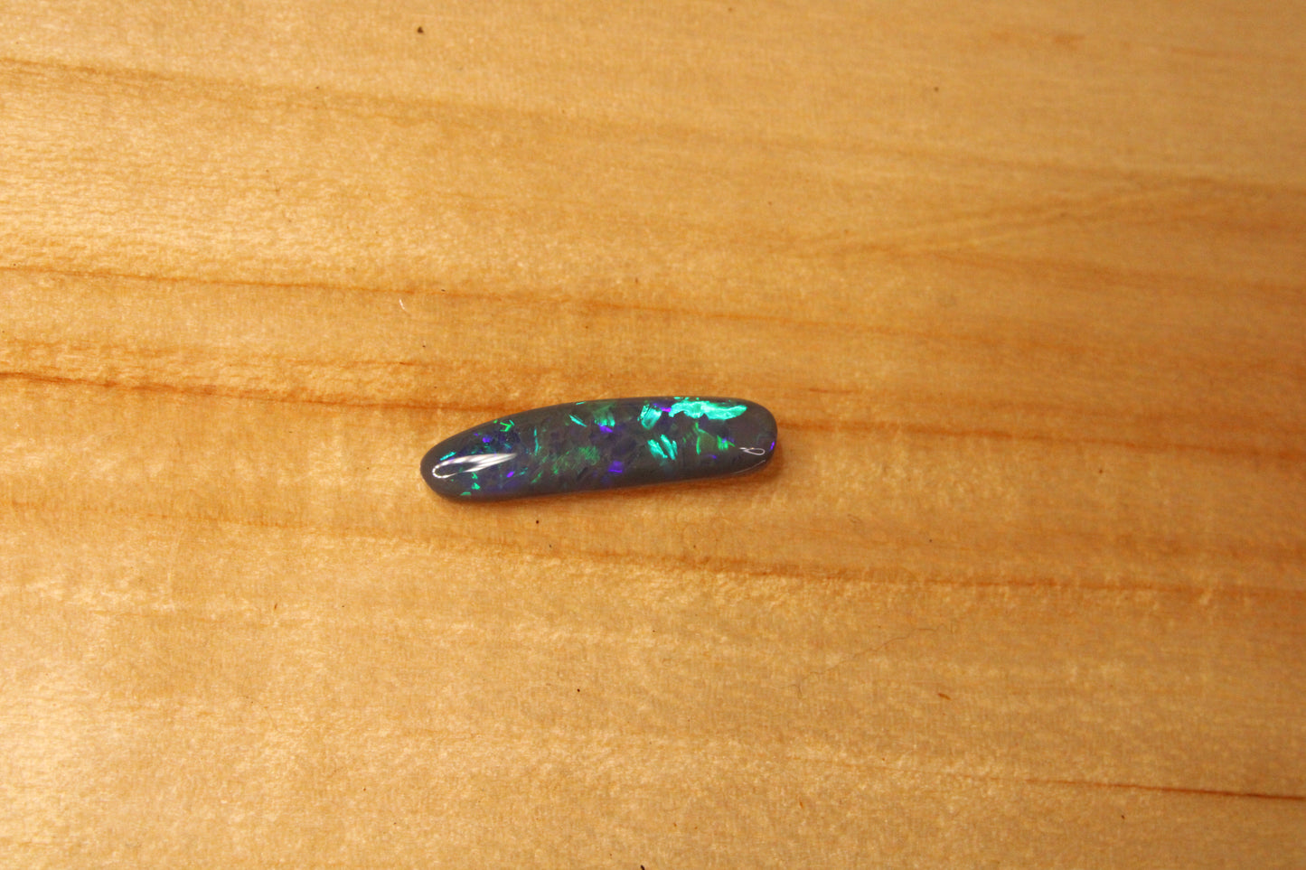 Lightning Ridge Dark Opal Freeform Pipe cut
