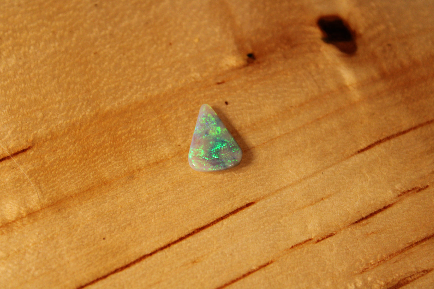 Lightning Ridge Dark Opal Pear Cut