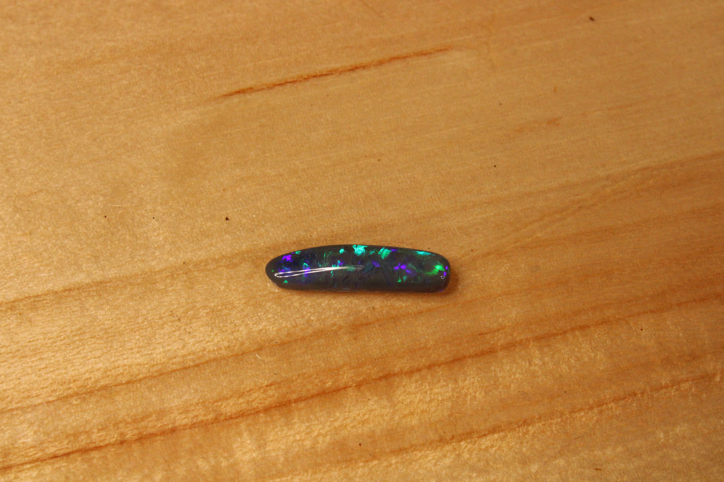 Lightning Ridge Dark Opal Freeform Pipe cut