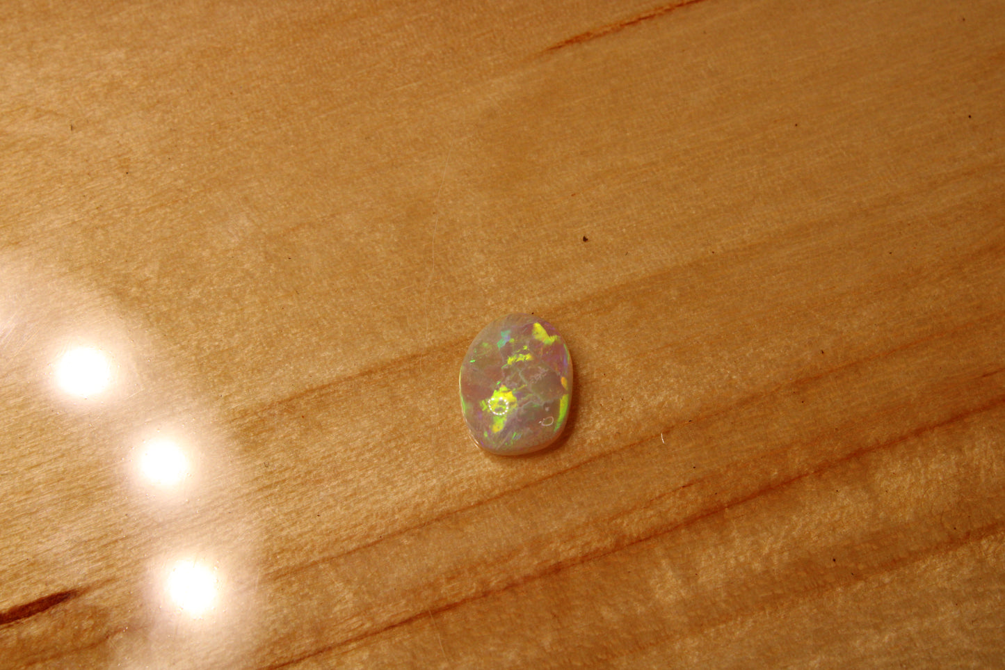 lightning Ridge Light Crystal Opal Freeform Oval