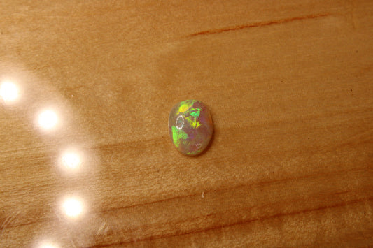 lightning Ridge Light Crystal Opal Freeform Oval