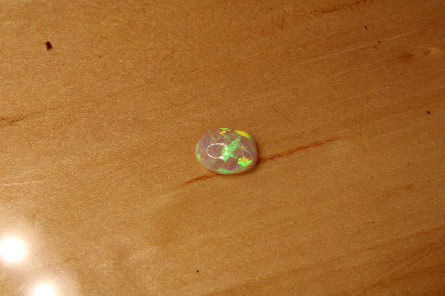 lightning Ridge Light Crystal Opal Freeform Oval