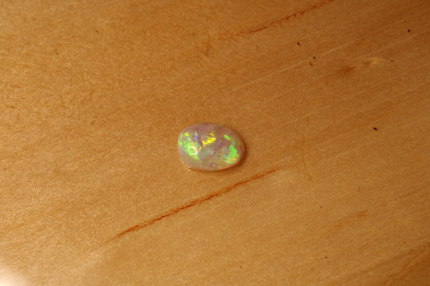 lightning Ridge Light Crystal Opal Freeform Oval