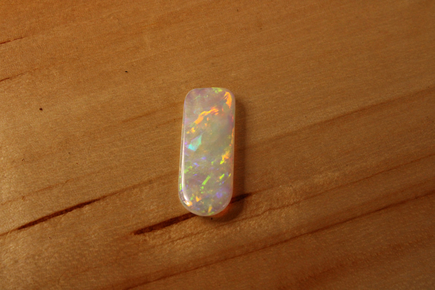 Double Sided Andamooka White Crystal Opal Freeform cut