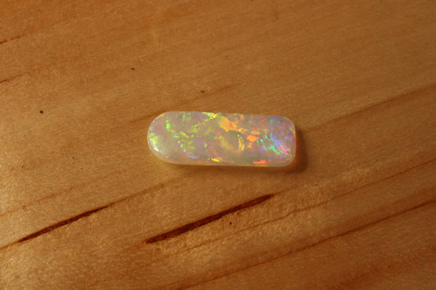 Double Sided Andamooka White Crystal Opal Freeform cut