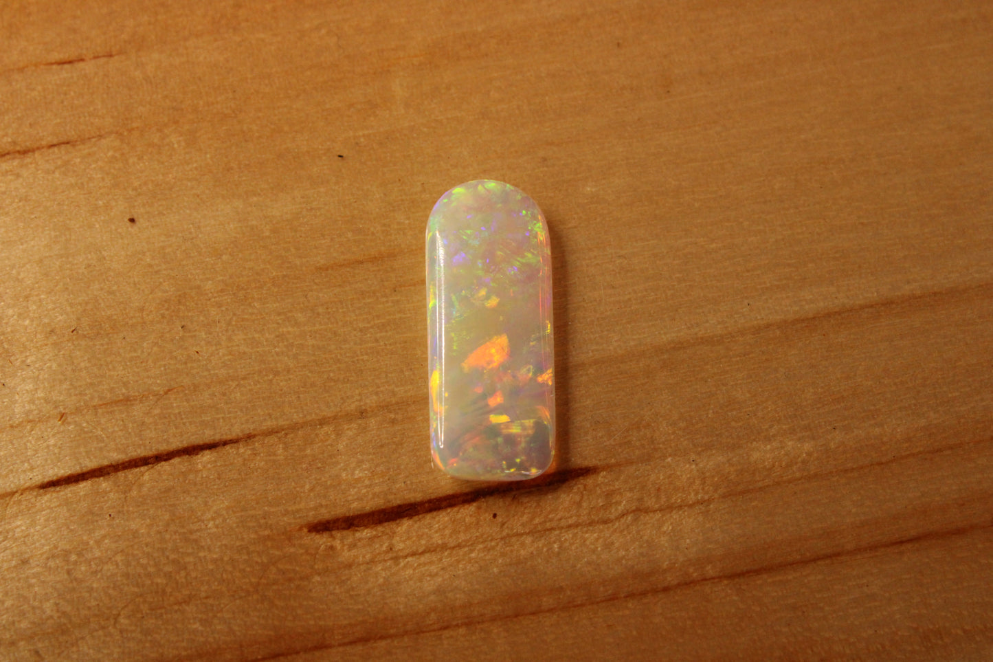 Double Sided Andamooka White Crystal Opal Freeform cut