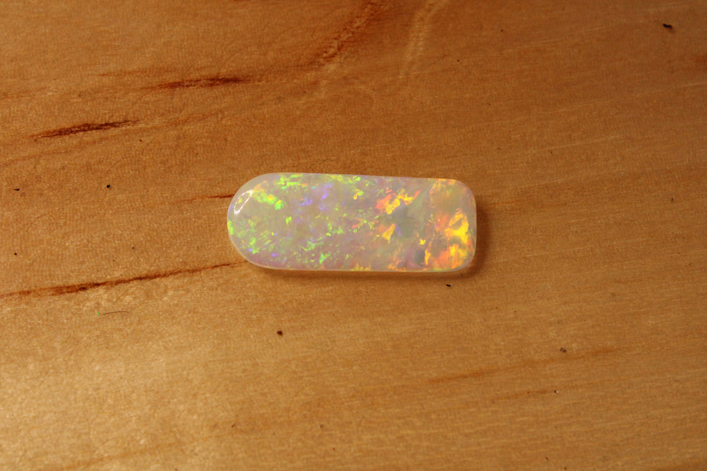 Double Sided Andamooka White Crystal Opal Freeform cut