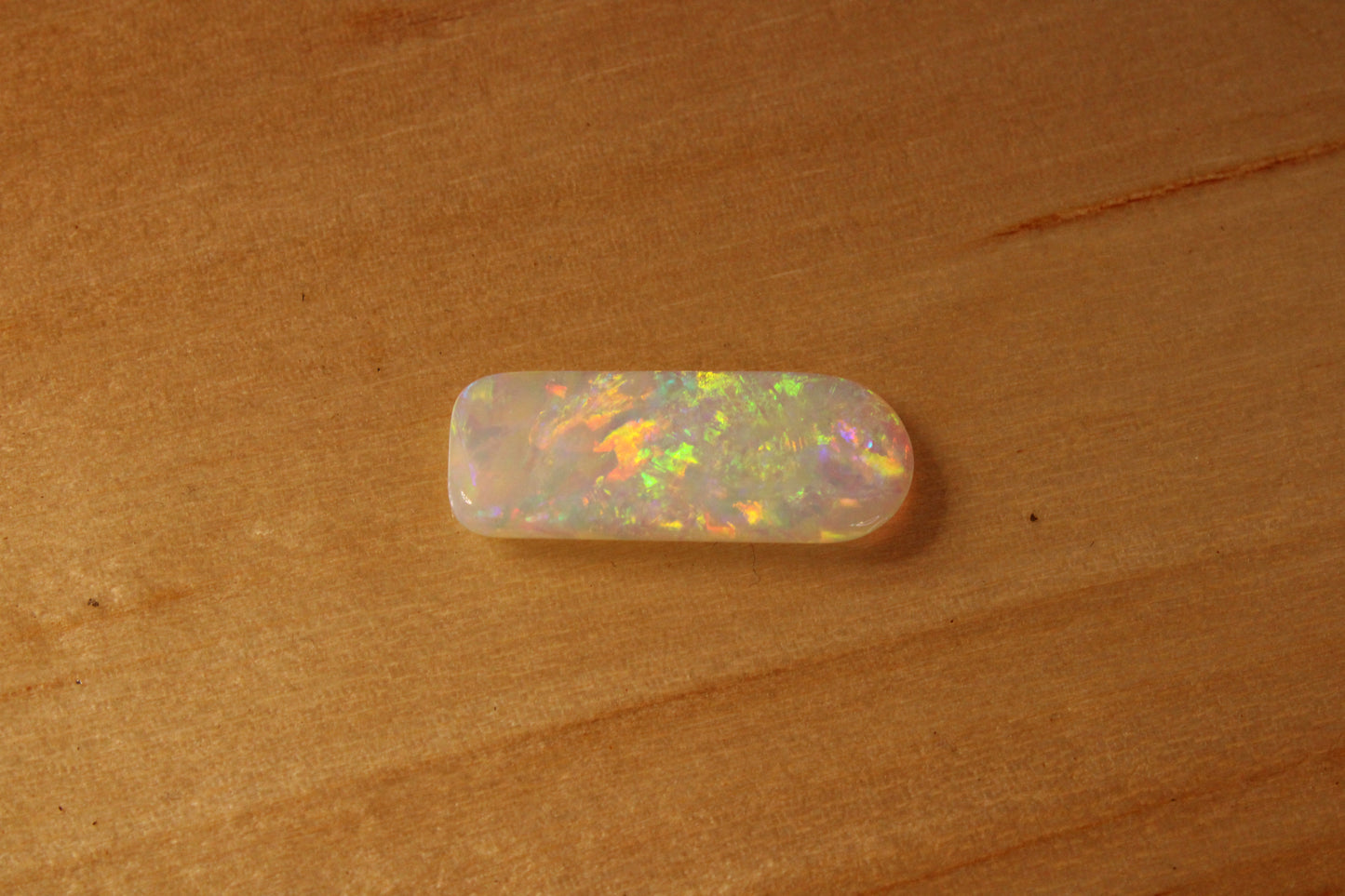 Double Sided Andamooka White Crystal Opal Freeform cut